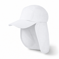 7504 Flex Cotton Legionnaire Caps with Adjustable Velcro Strap thumbnail 22 white angle