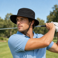 Brushed Heavy Sports Twill Wide Brim Hat with Sweatband thumbnail 7