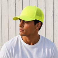 Ottocap 32285 A-Frame 5-Panel Mesh Back Trucker Hat thumbnail 95 neon yellow moodboard