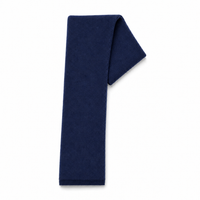 Premium Acrylic Knit Scarf in Black and Navy thumbnail 13 navy right