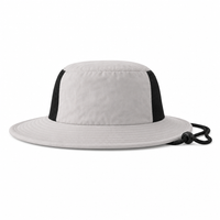 Microfibre Wide Brim Surf Hat with Mesh Ventilation thumbnail 5 natural back