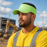 Pro Golf Visor with Adjustable Velcro Strap and Mesh Ventilation thumbnail 14 lime moodboard