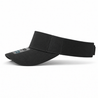 Pro Series Breathable Adjustable Sports Visor thumbnail 3 black left