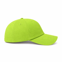 A Frame Dad Hat Unstructured thumbnail 95 lime right