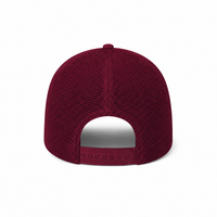 Rapper Flex High Crown Trucker Cap with Mesh Panels thumbnail 133 maroon back