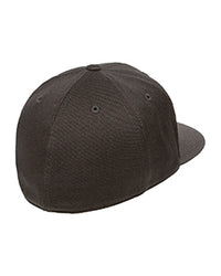 Flexfit 210 Premium Fitted Flat Peak Cap – Structured 6-Panel Hat thumbnail 2 flexfit 210 premium fitted flat peak cap - madhats.com.au