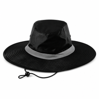 Hi Vis Reflector Safety Hat thumbnail 16 black front