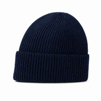 Premium Lambswool Flex Beanie with Cuff – Ultra Soft & Warm thumbnail 80 navy left