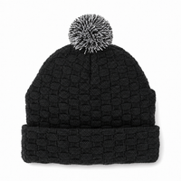 Pom Pom Beanie thumbnail 19 black/black/white back
