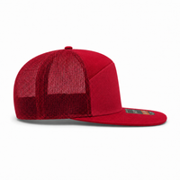 R168 Trucker Hat with Breathable Mesh and Adjustable Fit thumbnail 63 cardinal right