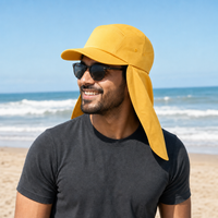 7504 Flex Cotton Legionnaire Caps with Adjustable Velcro Strap thumbnail 80 sunflower moodboard