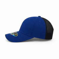 GTO 112 Trucker Hat with Ventilated Comfort and Adjustable Fit thumbnail 172 royal black left