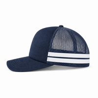 Flex Stripe A Frame High Profile Trucker Cap thumbnail 59 navy white left