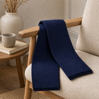 Premium Acrylic Knit Scarf in Black and Navy thumbnail 16 navy moodboard