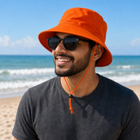 Flex Premium Surf Hat With Break-Away Strap thumbnail 91 orange moodboard