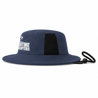 Microfibre Wide Brim Surf Hat with Mesh Ventilation thumbnail 19 dark navy left