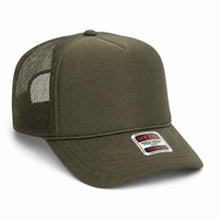 Ottocap 39165 High Crown Foam trucker with rope thumbnail 52 olive green angle