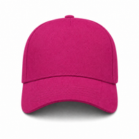 A Frame Flex Cap with Adjustable Snapback and Premium Cotton thumbnail 2 hot pink front