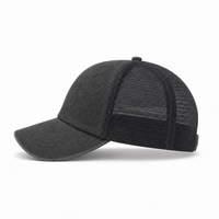 Flex Enzyme Trucker Cap with Metal Buckle Strap thumbnail 10 black left