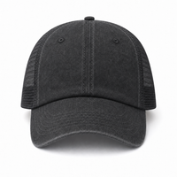 Flex Enzyme Trucker Cap with Metal Buckle Strap thumbnail 9 black front