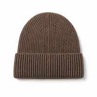 Premium Merino Wool Beanie with Cuff – Soft & Warm Knit Hat thumbnail 94 coffee back