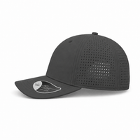 Breezy Lightweight Ventilated Nylon Cap with PVC Closure thumbnail 17 dark grey left