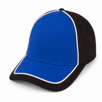Arena Two Tone Structured Snapback Cap thumbnail 43 black.white.royal angle