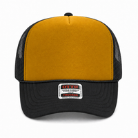 Ottocap 39165 High Crown Foam trucker with rope thumbnail 103 black gold black front