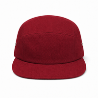 Flex R165 Premium Cotton 5-Panel Adjustable Cap thumbnail 54 cardinal front