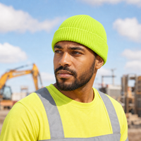Premium Lambswool Flex Beanie with Cuff – Ultra Soft & Warm thumbnail 115 fluorescent lime moodboard
