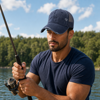 GTO Enzyme Washed Destroyed Trucker Cap with Mesh Back thumbnail 64 navy moodboard