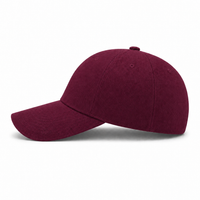 A Frame Flex Cap with Adjustable Snapback and Premium Cotton thumbnail 58 maroon left