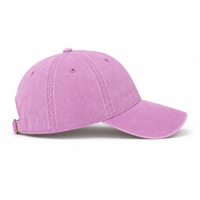 Flex Enzyme Washed Adjustable Baseball Cap thumbnail 46 pink right
