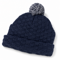 Pom Pom Beanie thumbnail 34 navy,navy,white angle