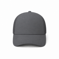 Rapper Flex High Crown Trucker Cap with Mesh Panels thumbnail 33 charcoal front