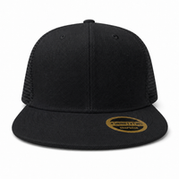 Urban Flex Twill Flat Peak Trucker Cap with Adjustable Snapback thumbnail 46 charcoal front