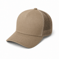 Kosiosko Structured Cotton Blend Trucker Hat thumbnail 43 khaki angle