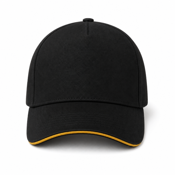 A Frame Sandwich Flex Cap with Premium Cotton and Adjustable Snapback