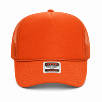 Ottocap 39165 High Crown Foam trucker with rope thumbnail 43 orange front