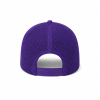 Rapper Flex High Crown Trucker Cap with Mesh Panels thumbnail 77 purple hat white front back