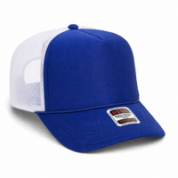 Ottocap 39165 High Crown Foam trucker with rope thumbnail 62 royal royal white angle