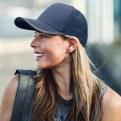 Circuit Sporty Curved Peak Baseball Cap with Moisture-Wicking Sweatband