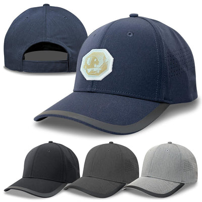 Circuit Sporty Curved Peak Baseball Cap with Moisture-Wicking Sweatband