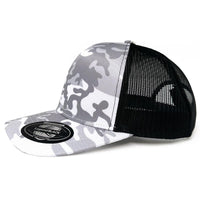 Snow Camo Trucker thumbnail 2 snow camo trucker - madhats.com.au