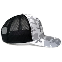 Snow Camo Trucker thumbnail 3 snow camo trucker - madhats.com.au