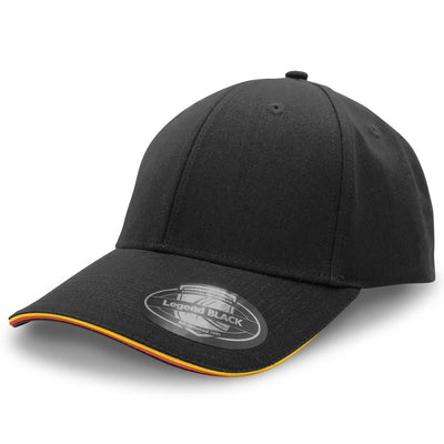 San Marino Cap with Double Sandwich Design and Tri-Stripe Strap