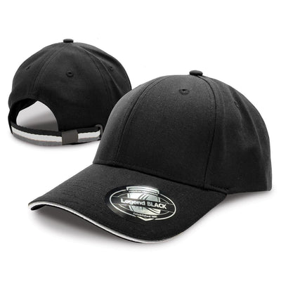 San Marino Cap with Double Sandwich Design and Tri-Stripe Strap