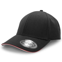 San Marino Cap with Double Sandwich Design and Tri-Stripe Strap thumbnail 23 san marino cap 02 - madhats.com.au