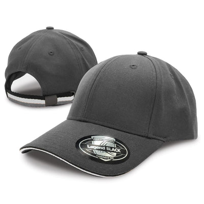 San Marino Cap with Double Sandwich Design and Tri-Stripe Strap