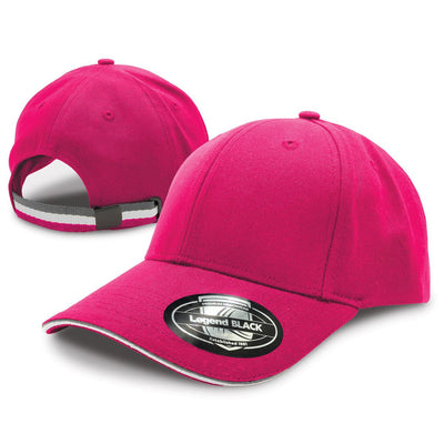 San Marino Cap with Double Sandwich Design and Tri-Stripe Strap